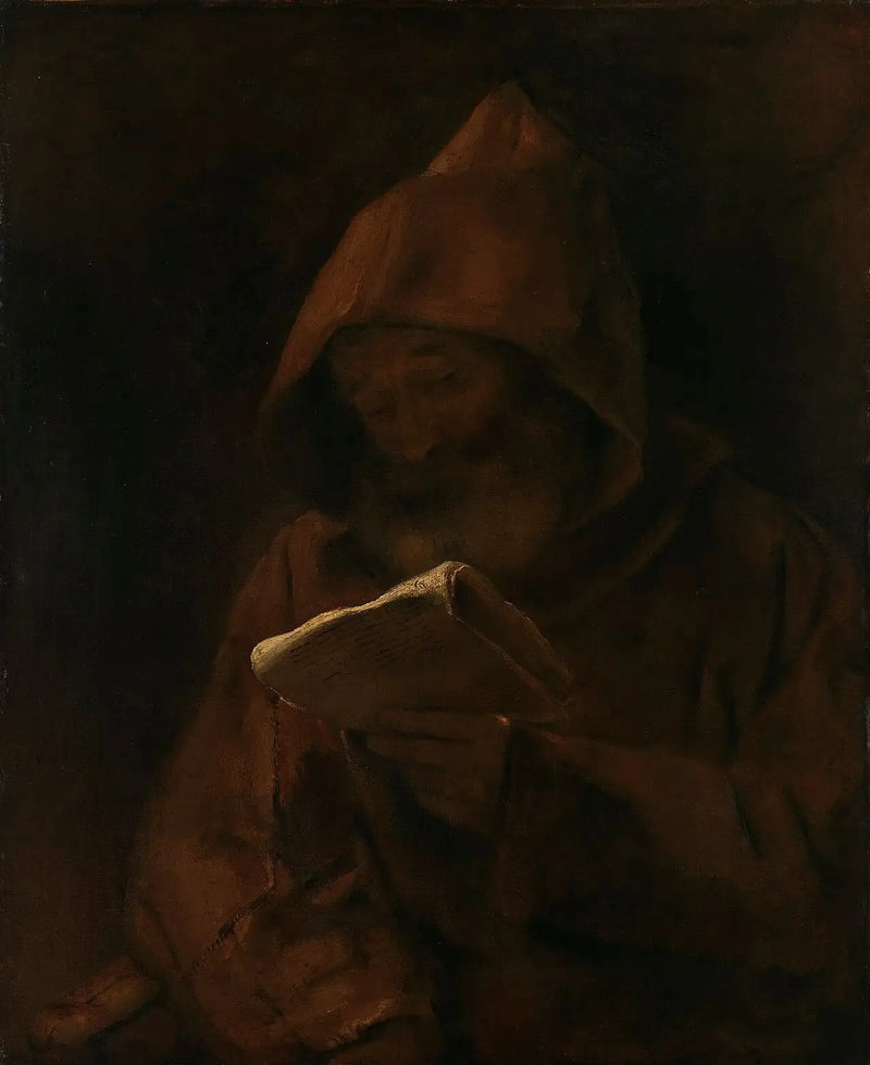 Reading of the Monk - Rembrandt