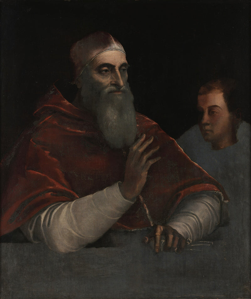 Pope Paul III with a Nephew - Sebastiano del Piombo