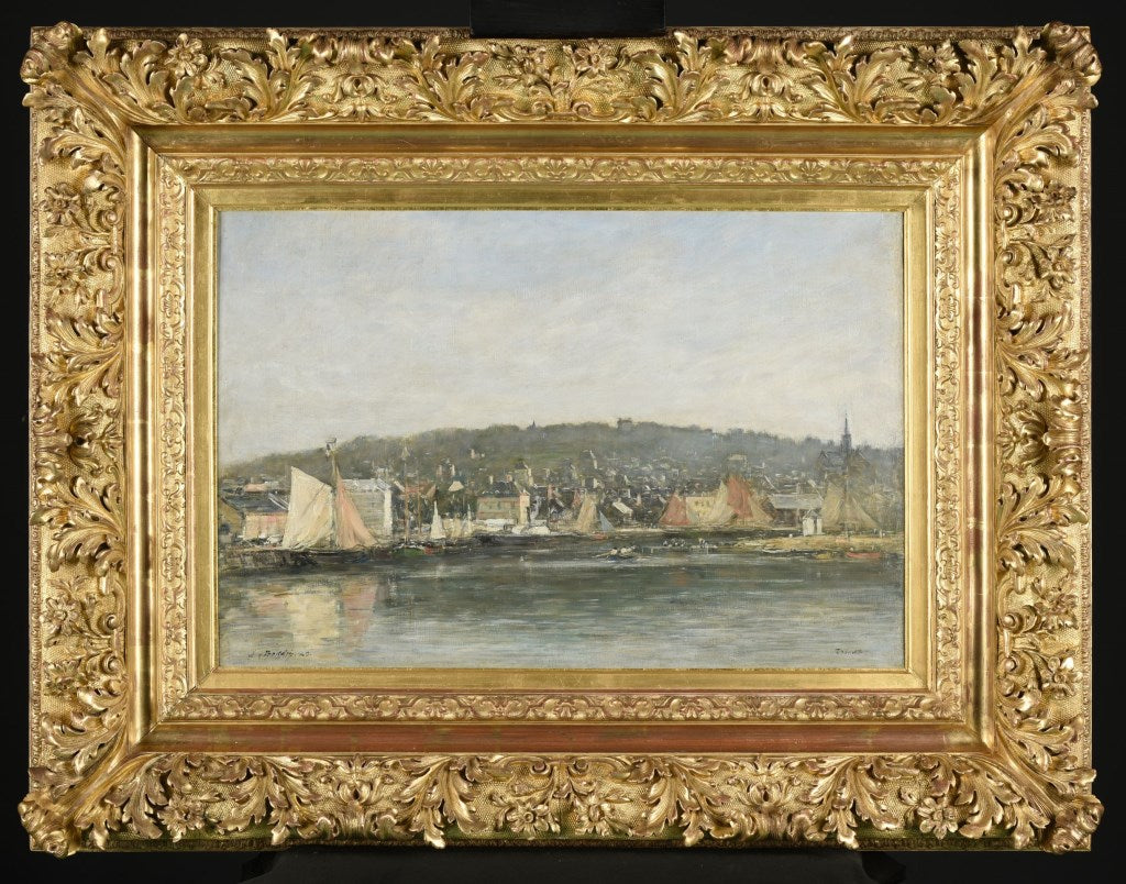 The Port of Trouville in the Morning - Eugène Boudin