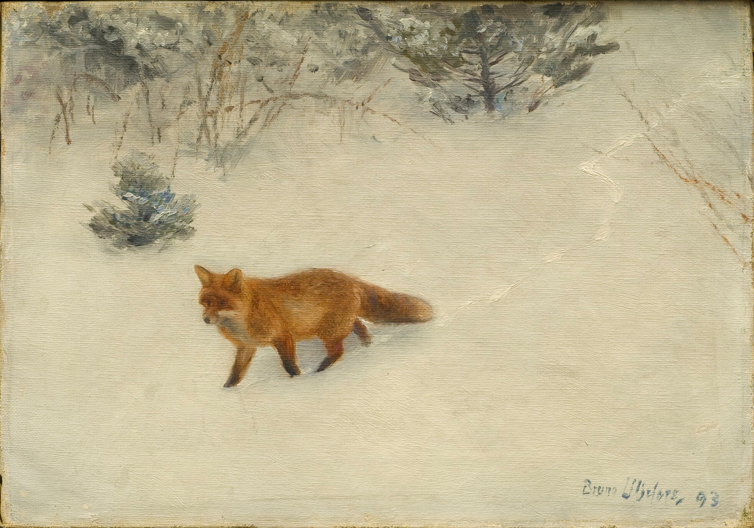 The Fox - Bruno Liljefors