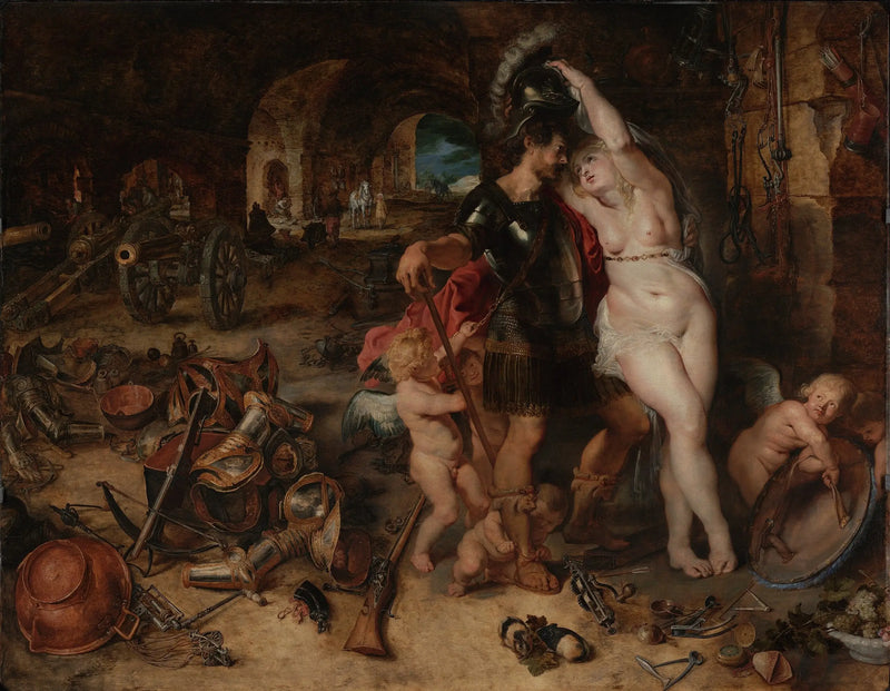 The Return of War: Mars Disarmed by Venus - Peter Paul Rubens