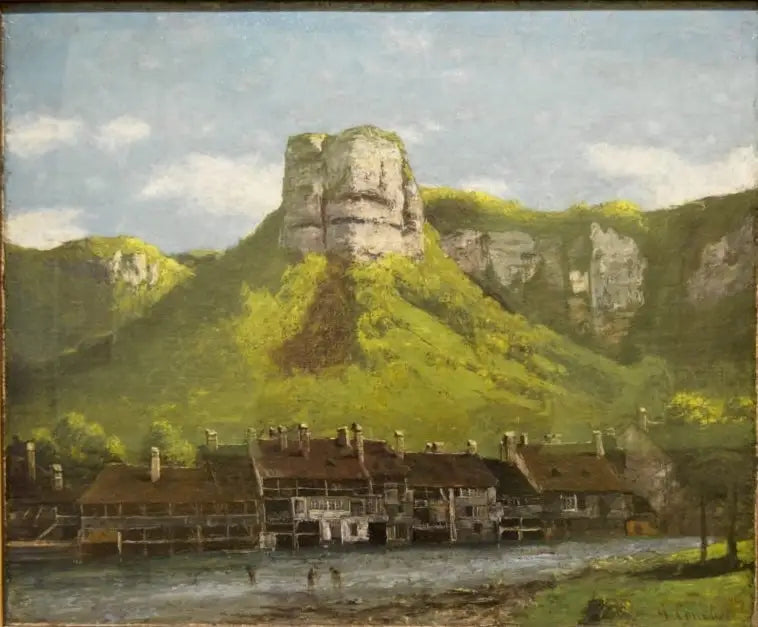 Les Ateliers de Tréfilerie de la Loue, near Ornans - Gustave Courbet