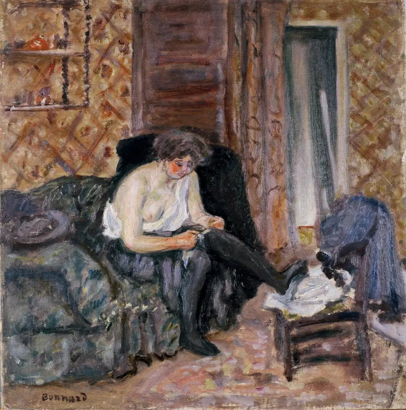 The Black Stockings - Pierre Bonnard