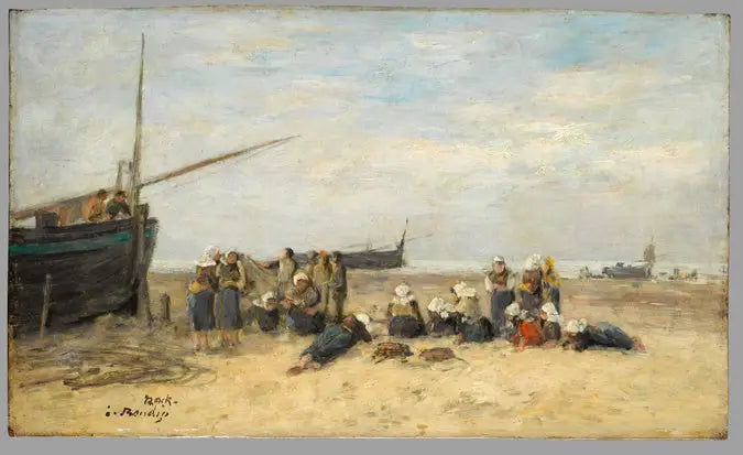 The Berckoises - Eugène Boudin