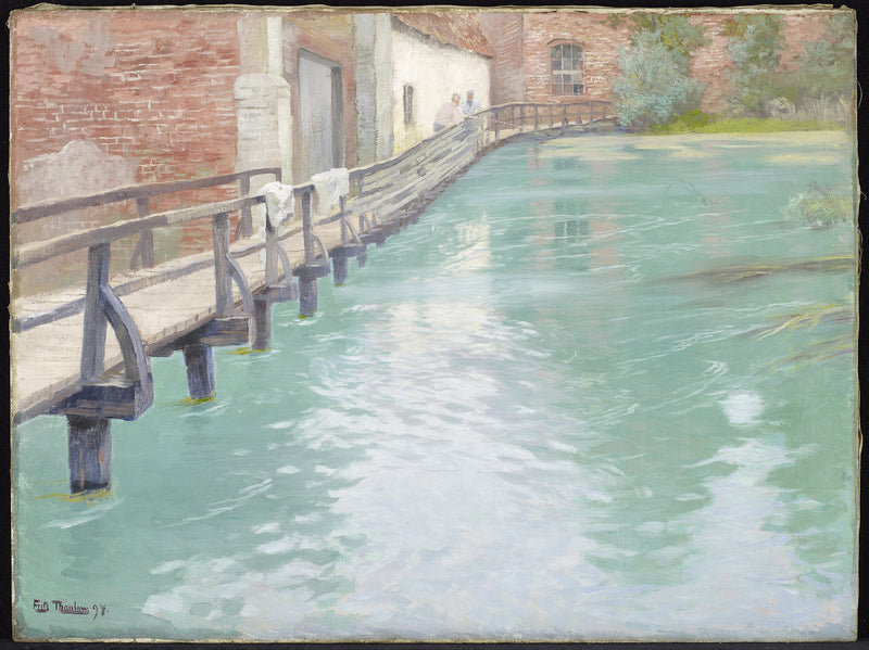 The Mills of Montreuil-sur-Mer, Normandy - Frits Thaulow