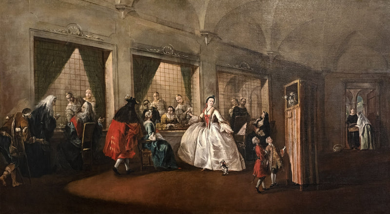 The Convent of San Zaccaria Nuns' Hall - Francesco Guardi