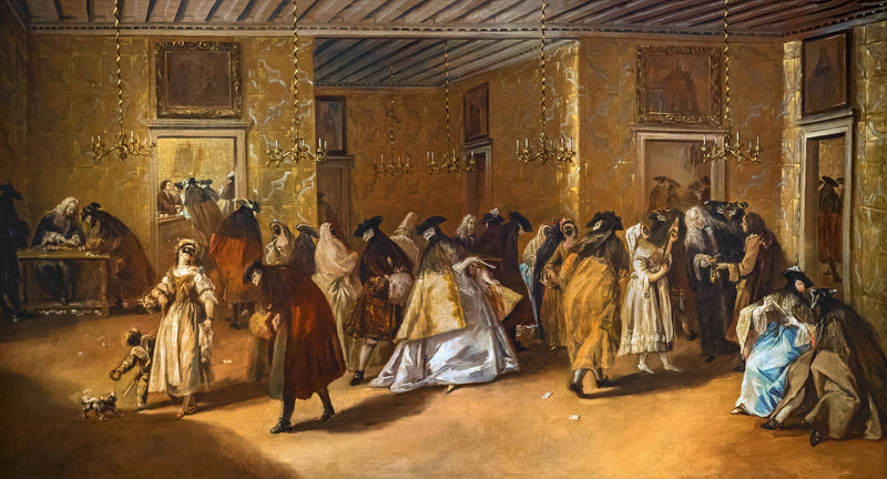 The private lounge (casino) of the Dandolo Palace of San Moisè - Francesco Guardi