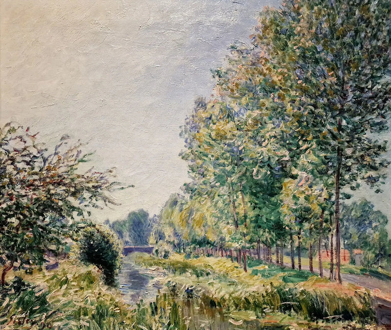 The Banks of the Orvanne. Morning Effect - Alfred Sisley