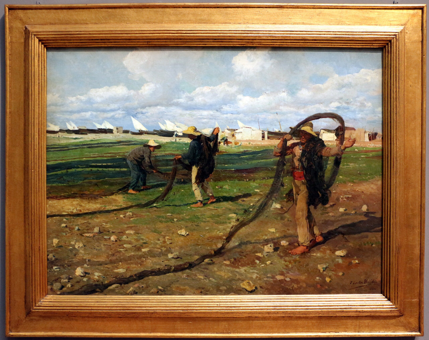 Les pêcheurs ramassent leurs filets - Joaquín Sorolla