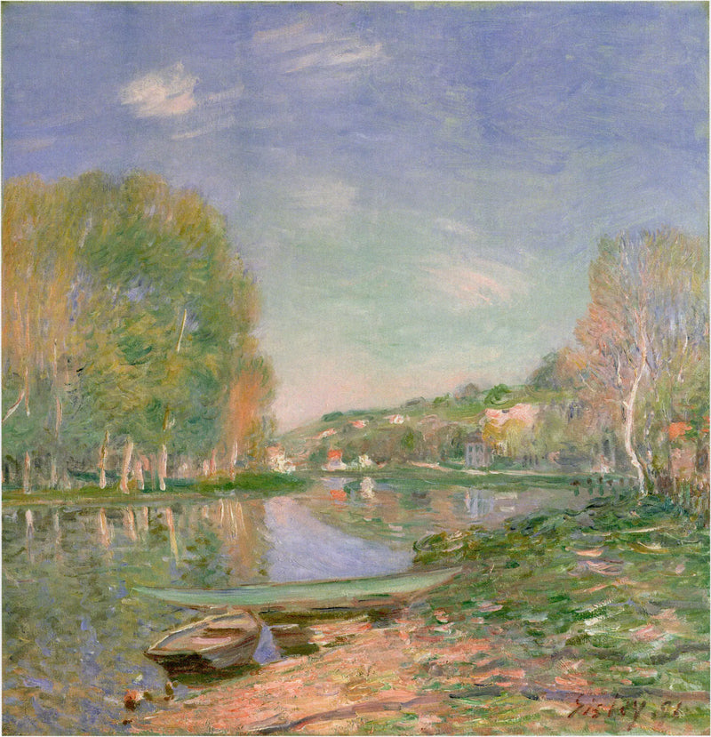 The Banks of the Loing, Morning - Alfred Sisley