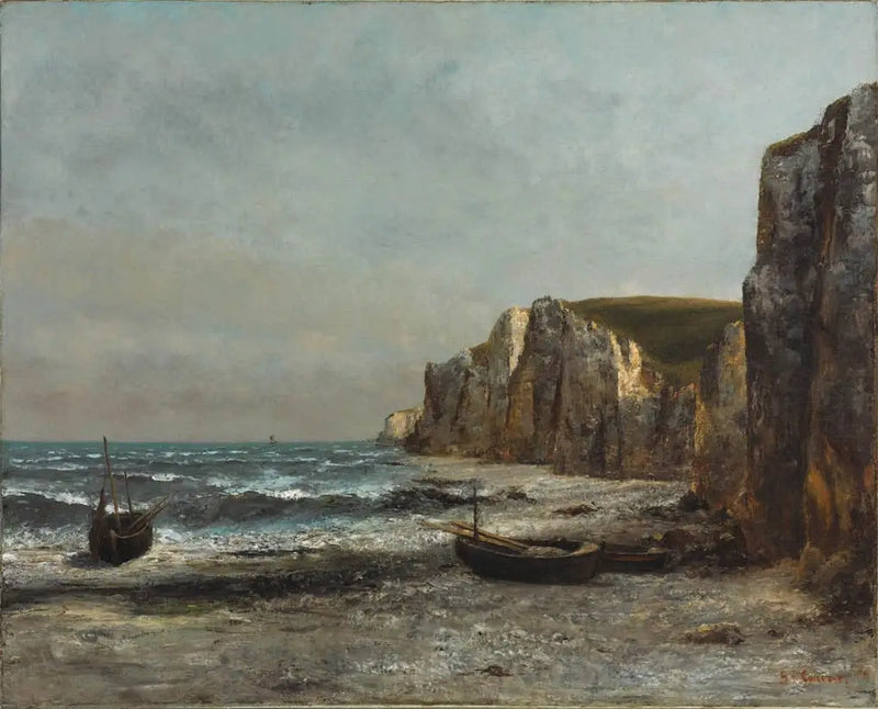 The rocks of Étretat - Gustave Courbet
