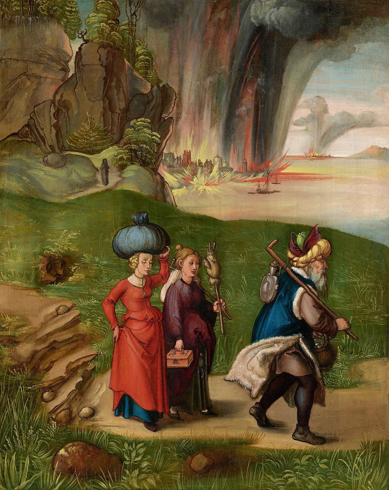 Lot and His Daughters [revers] - Albrecht Dürer