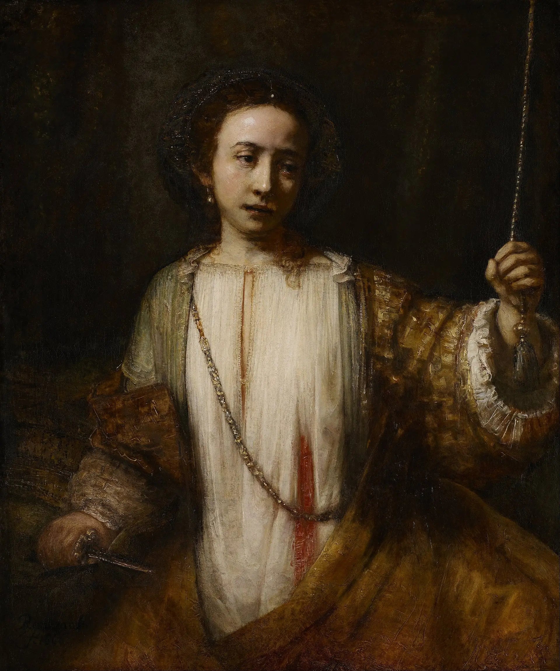 Reproduction du tableau « Lucrèce - Rembrandt » par Alpha Reproduction en peinture à l’huile