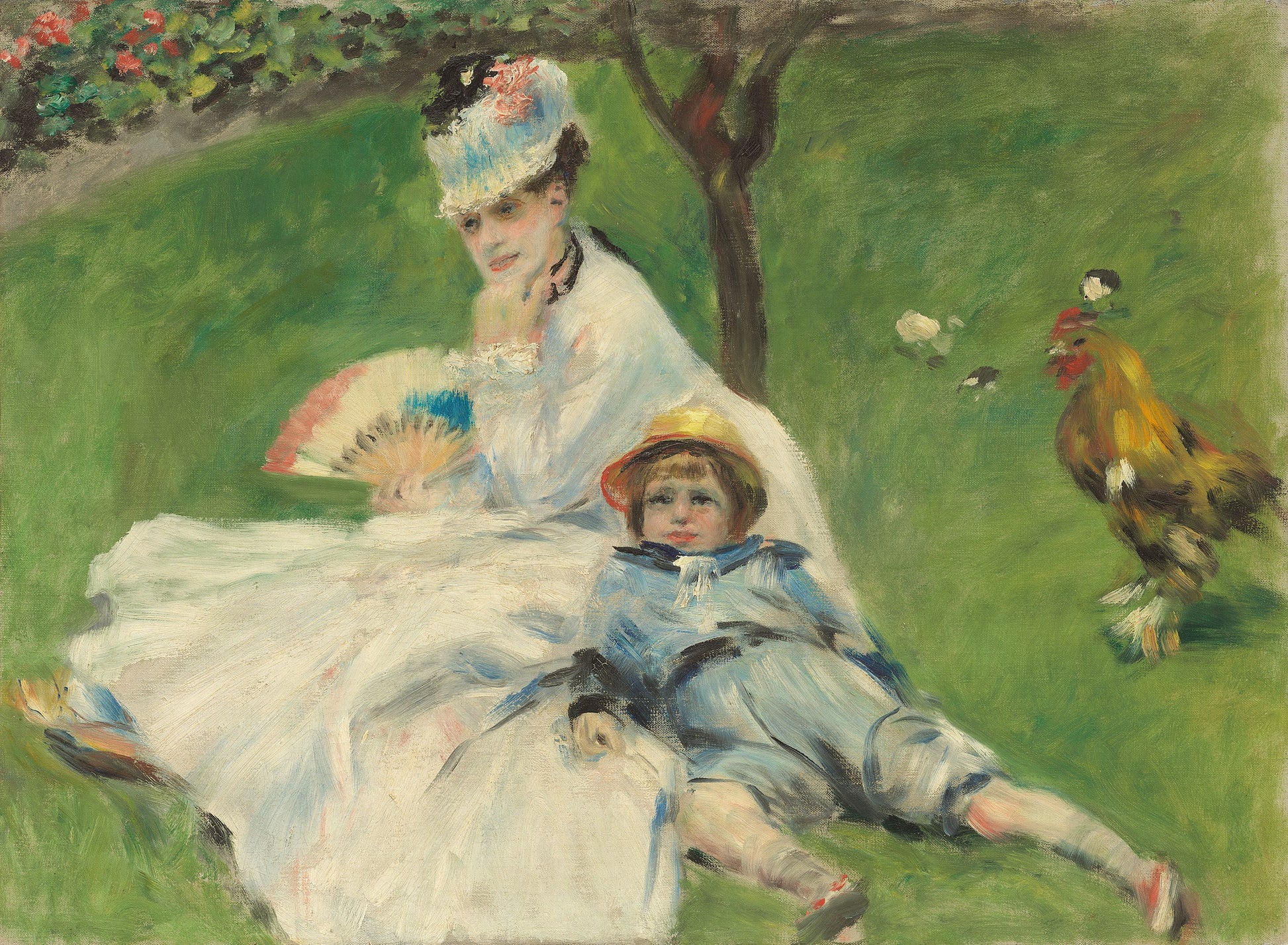 Reproduction du tableau « Madame Monet et son fils - Pierre-Auguste Renoir » par Alpha Reproduction en peinture à l’huile
