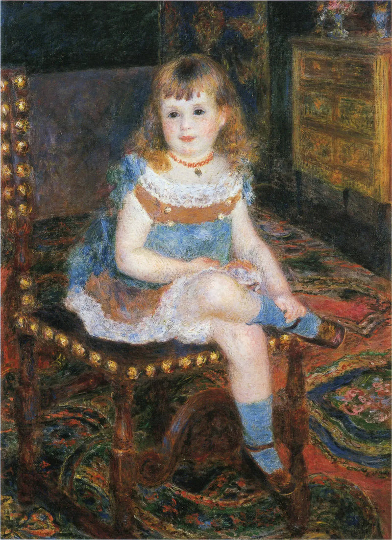 Mademoiselle Georgette Charpentier Sitting - Pierre-Auguste Renoir