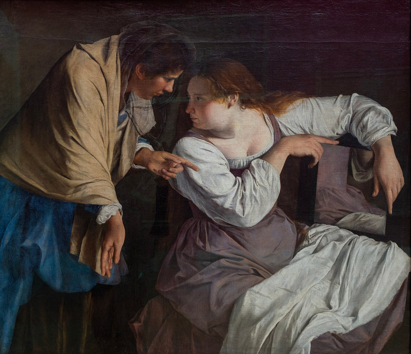 Marthe Reprimanding Her Sister Marie - Orazio Gentileschi