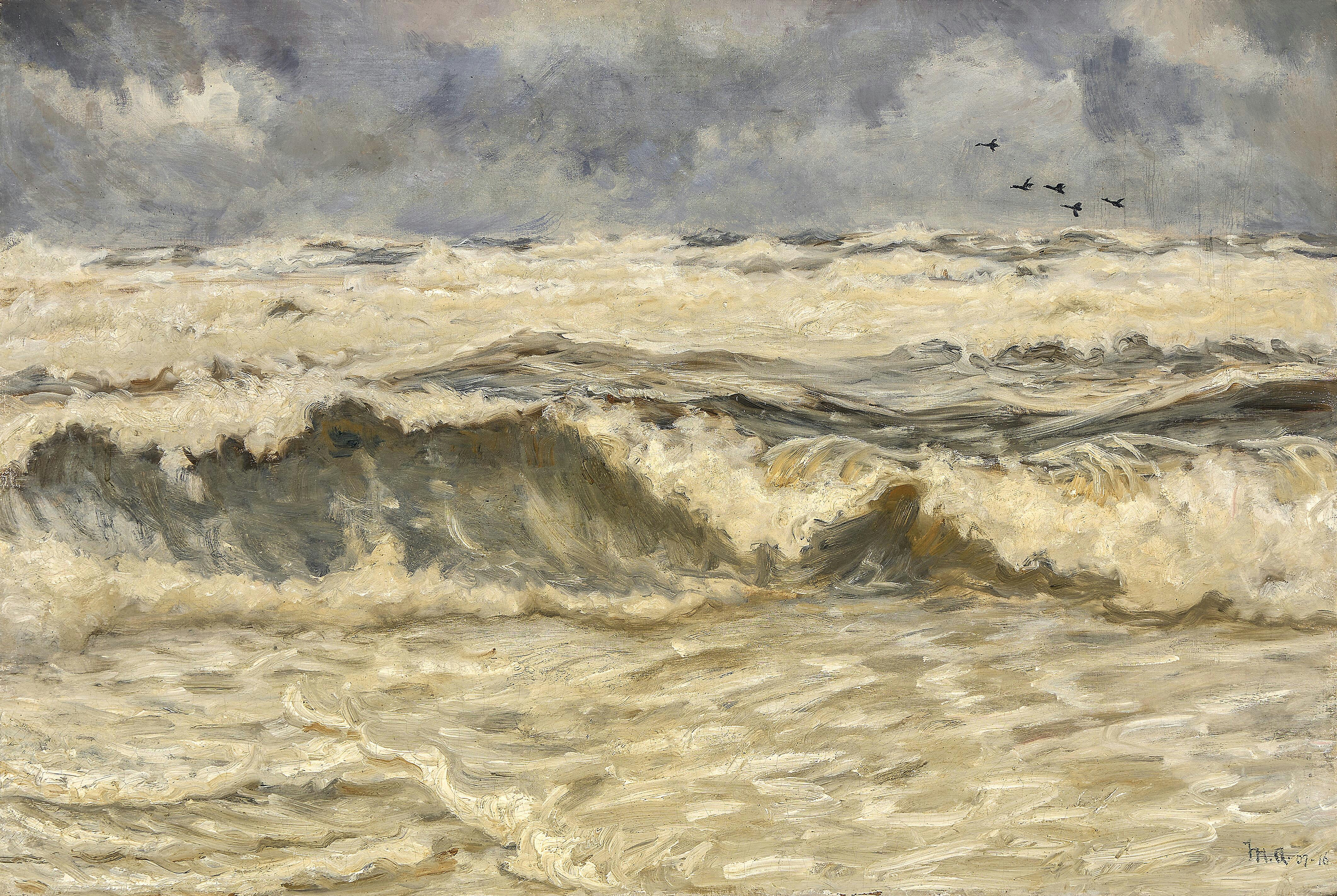 Rough seas. -Michael Peter Ancher