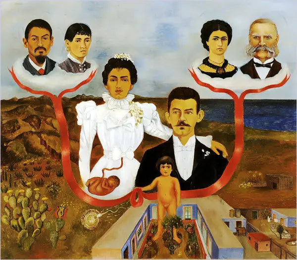 My Grandparents, My Parents, and Me - Frida Kahlo