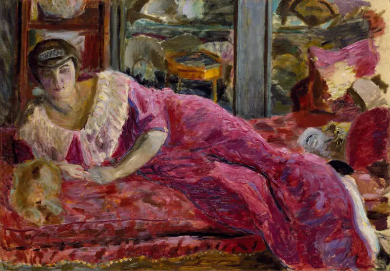 Misia reclining on a sofa - Pierre Bonnard