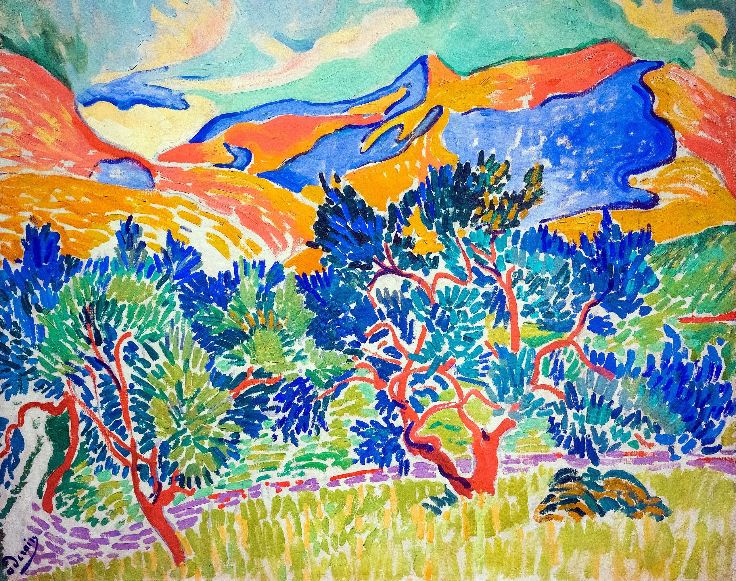 Montagnes à Collioure - André Derain