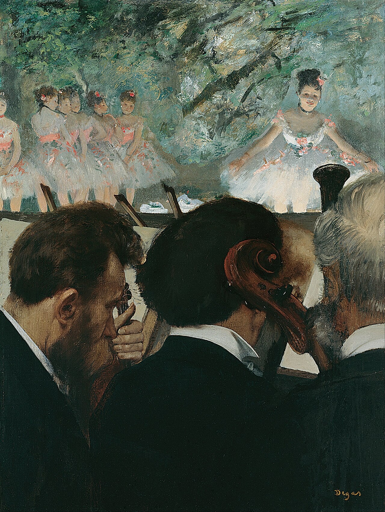 Musicians at the Orchestra - Edgar Degas