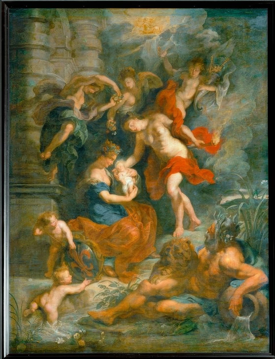 Naissance de Marie de Médicis (étude) - Peter Paul Rubens