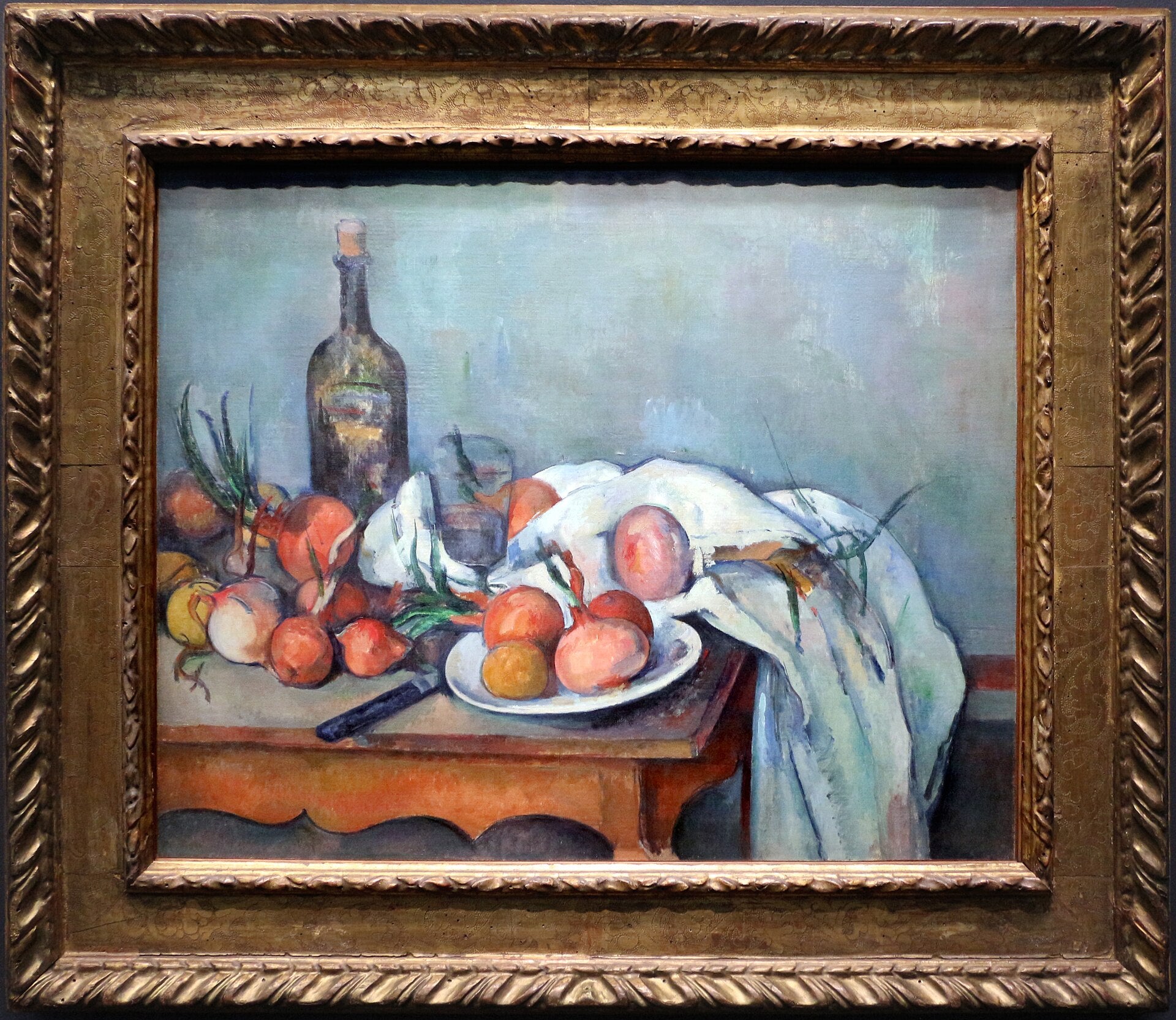 Still Life with Onions - Paul Cézanne