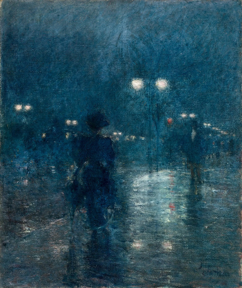 Nocturne of Fifth Avenue - Childe Hassam