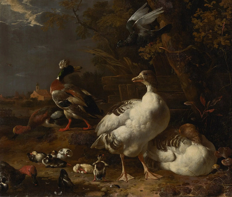 Geese and Ducks - Melchior de Hondecoeter