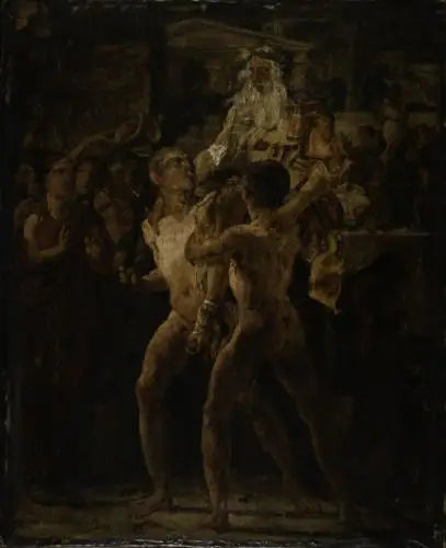Homer's Ovation, sketch. Antique subject - Théodore Géricault
