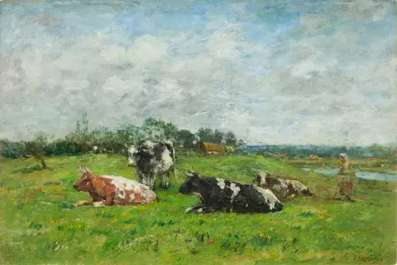 Pasture in Normandy - Eugène Boudin