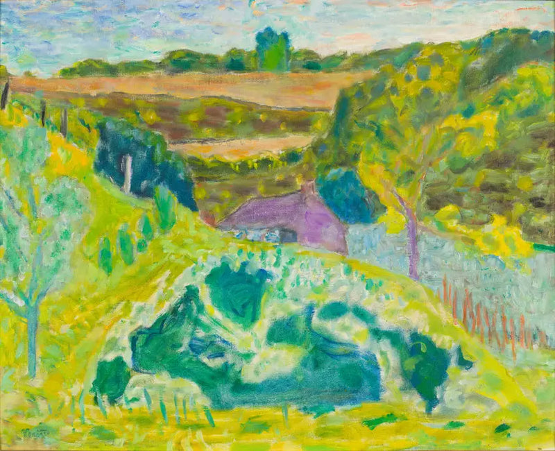 Landscape at the Purple House - Pierre Bonnard
