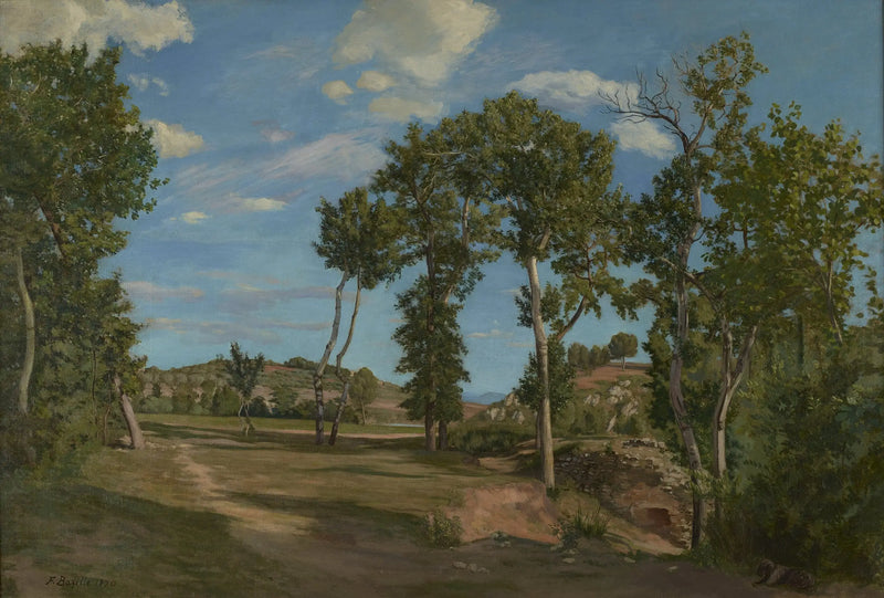 Landscape by the Lez - Frédéric Bazille