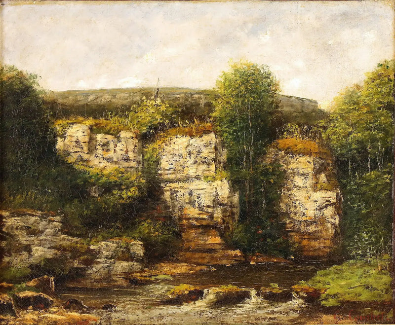Landscape near Ornans - Gustave Courbet