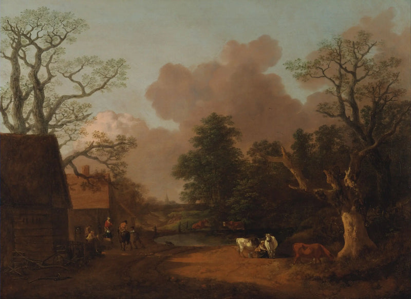 Landscape with the Milkmaid - Thomas Gainsborough