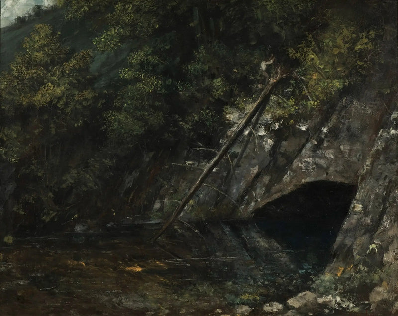 Landscape of La Source Bleue - Gustave Courbet