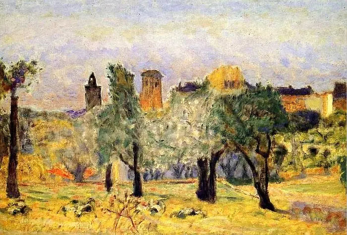 Reproduction du tableau « Paysage du Cannet - Pierre Bonnard » par Alpha Reproduction en peinture à l’huile