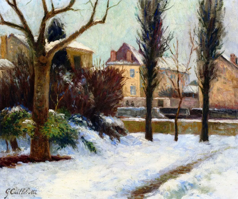 Snowy Landscape - Gustave Caillebotte