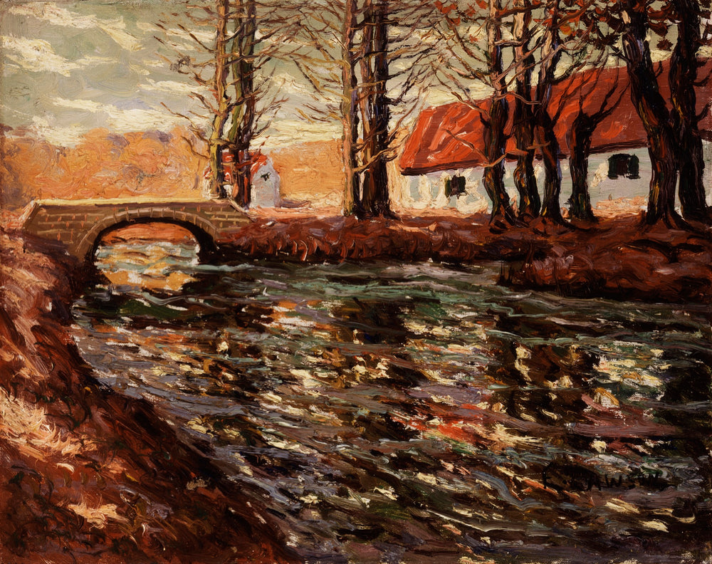 Paysage fluvial - Ernest Lawson