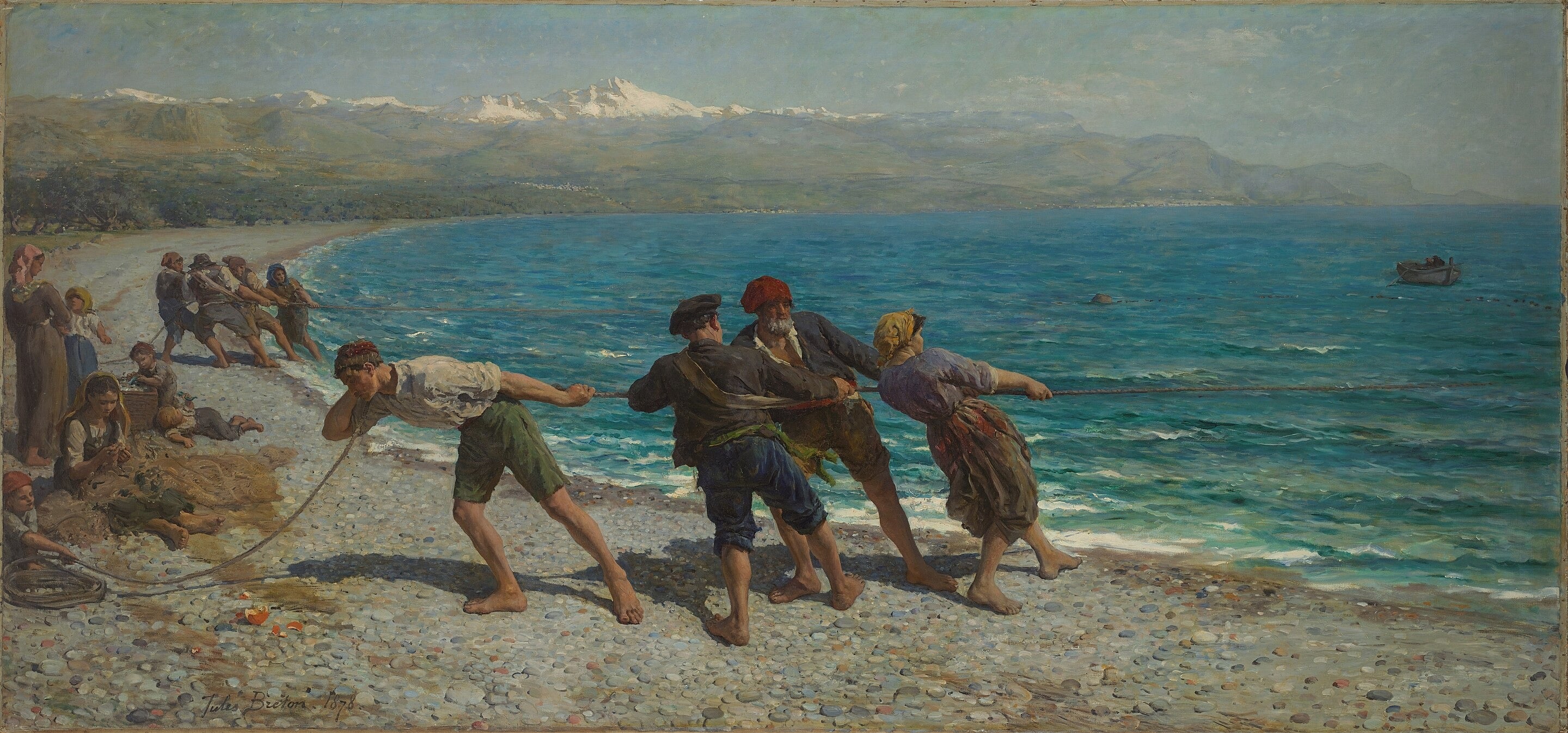 Pêcheurs à Menton - Jules Breton