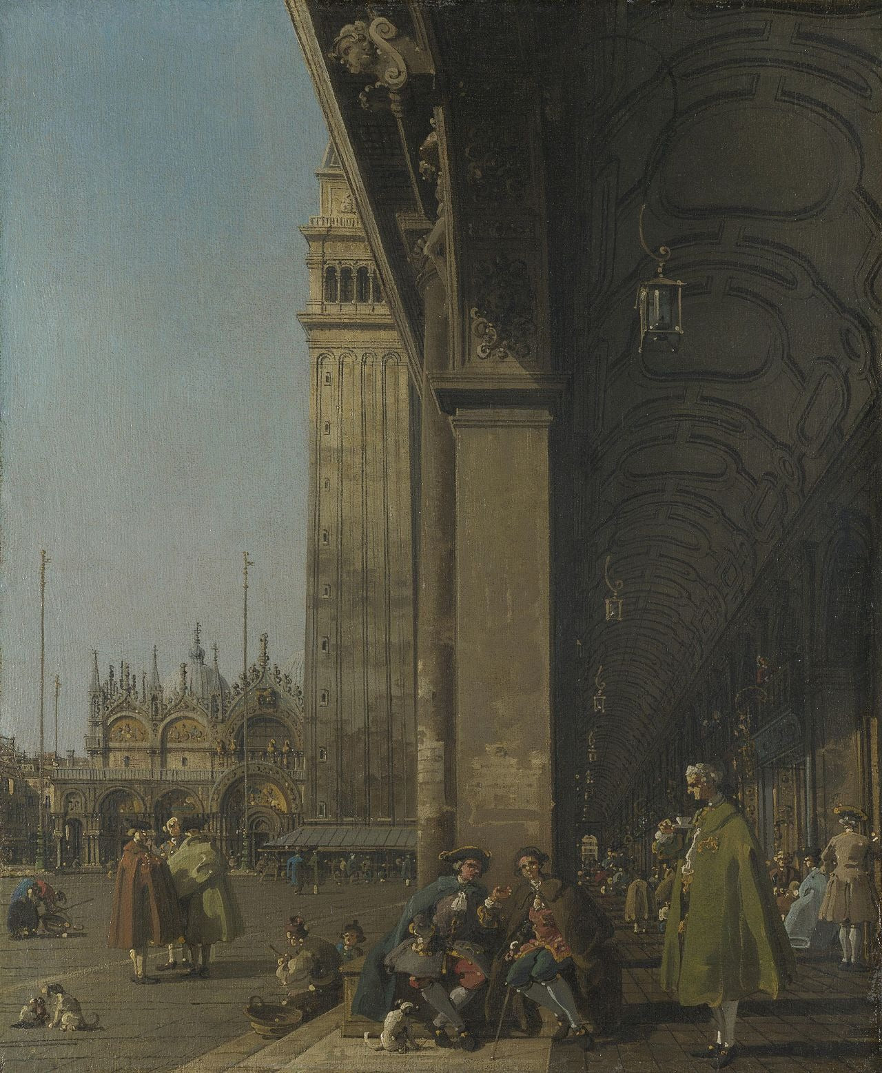 Place San Marco vers l'est vue de l'angle sud-ouest - Canaletto