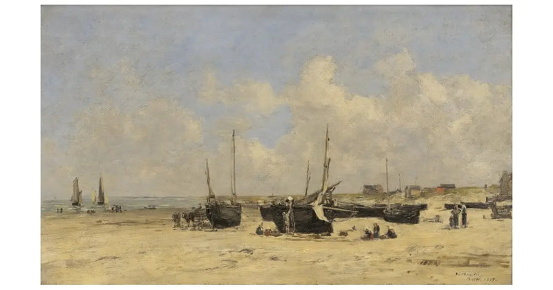 Berck Beach at Low Tide - Eugène Boudin