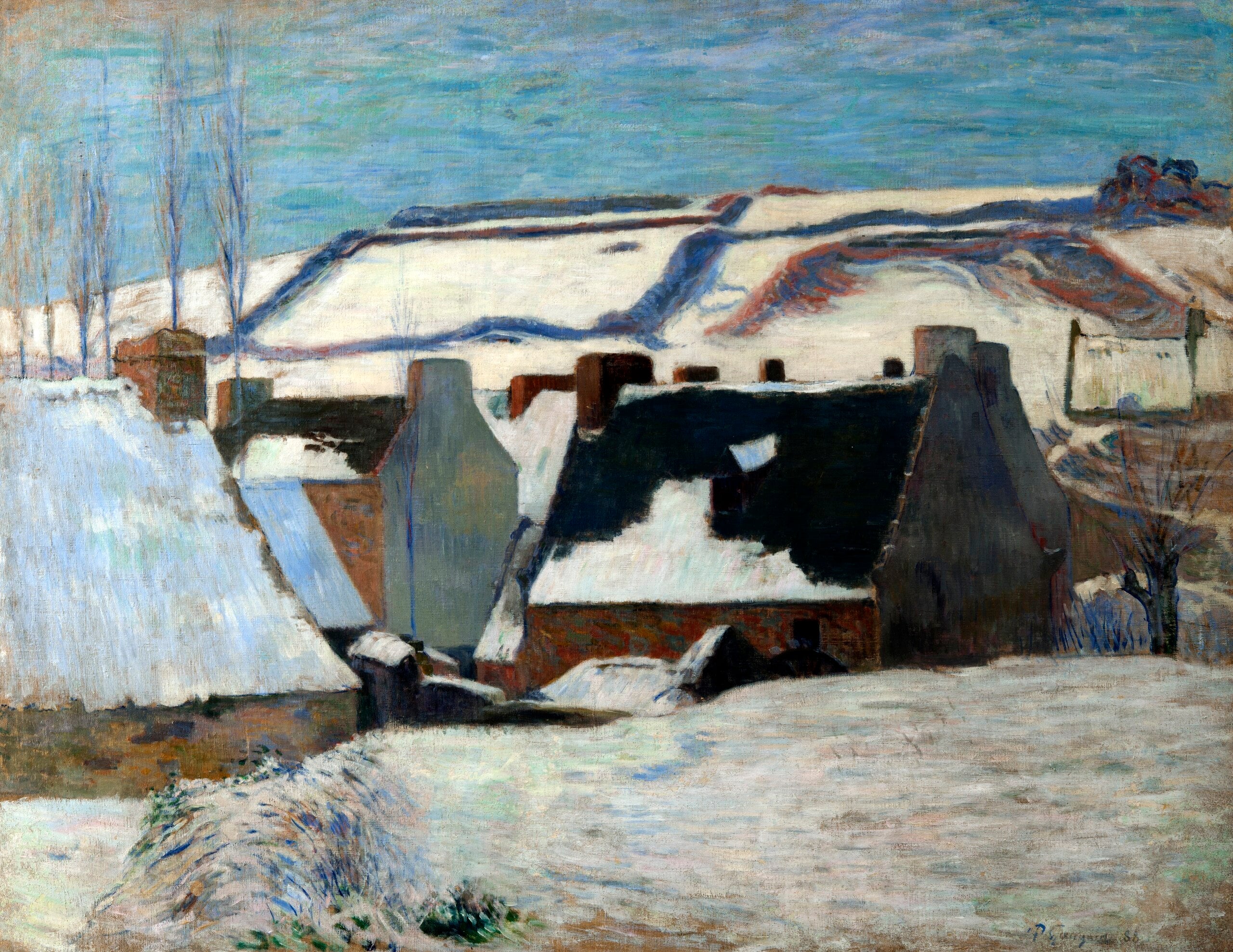 Pont-Aven Under the Snow - Paul Gauguin