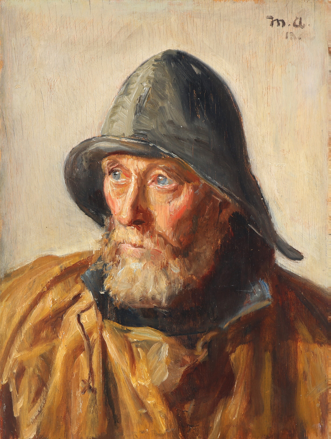Portrait of a Fisherman (1913). - Michael Peter Ancher
