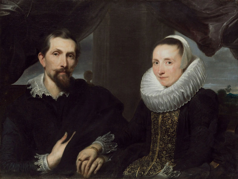 Portrait of Frans Snyders and his wife - Antoine van Dyck