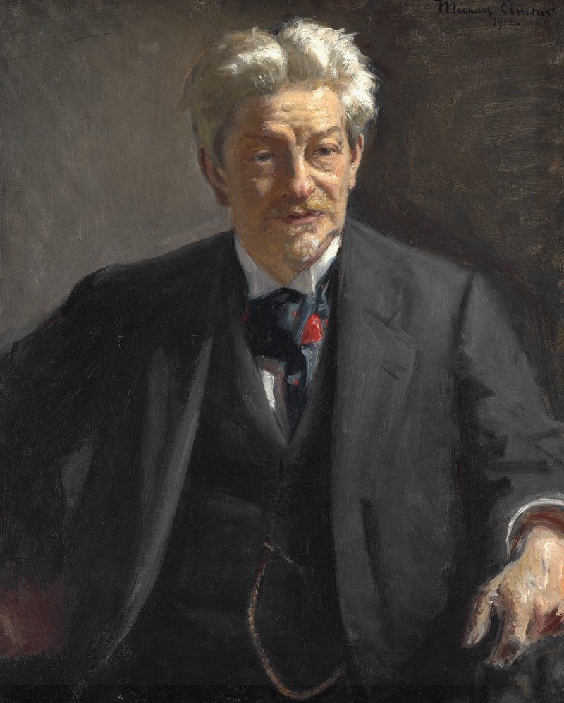 Portrait of Georg Brandes. -Michael Peter Ancher