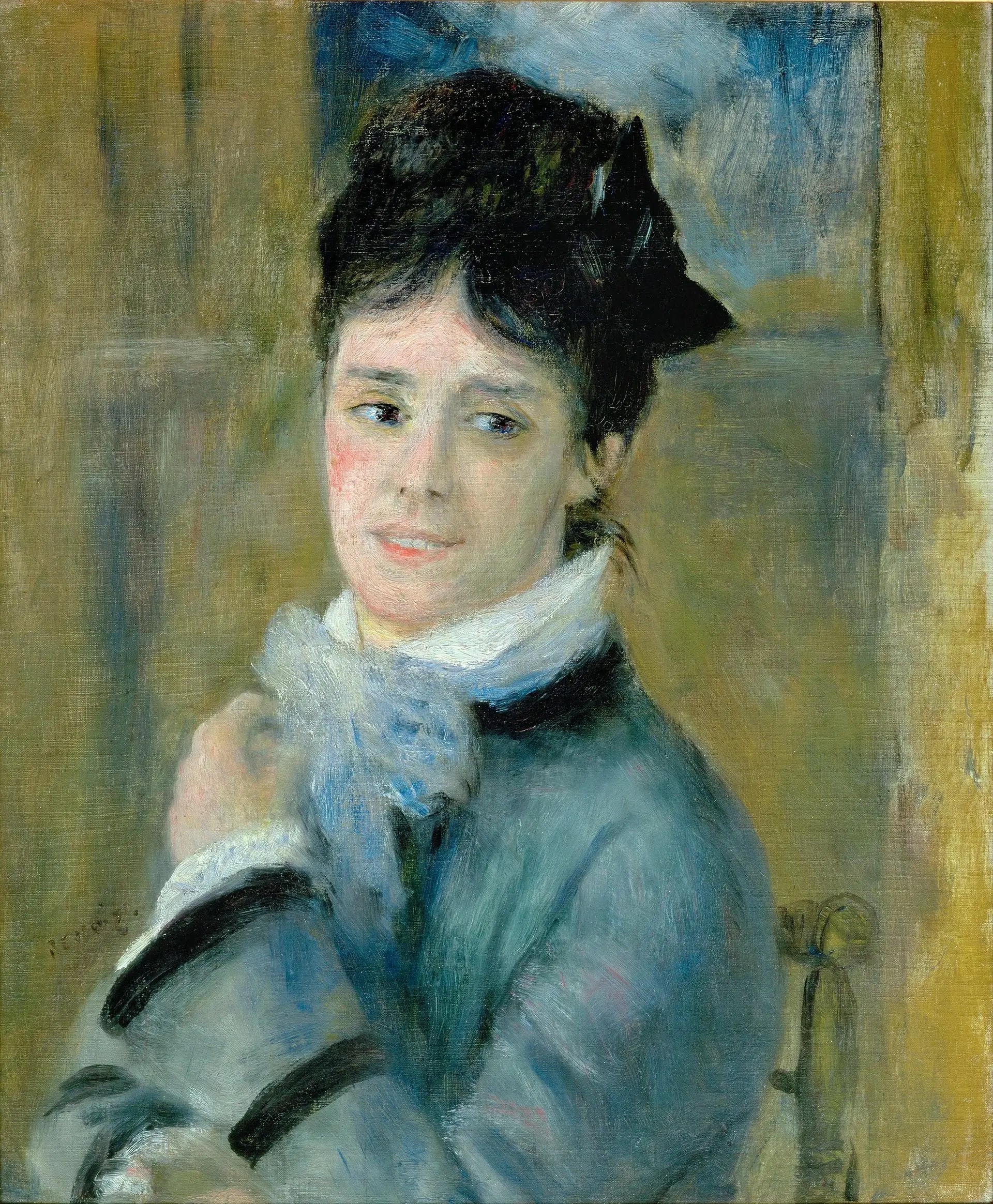 Reproduction du tableau « Portrait de Madame Claude Monet - Pierre-Auguste Renoir » par Alpha Reproduction en peinture à l’huile