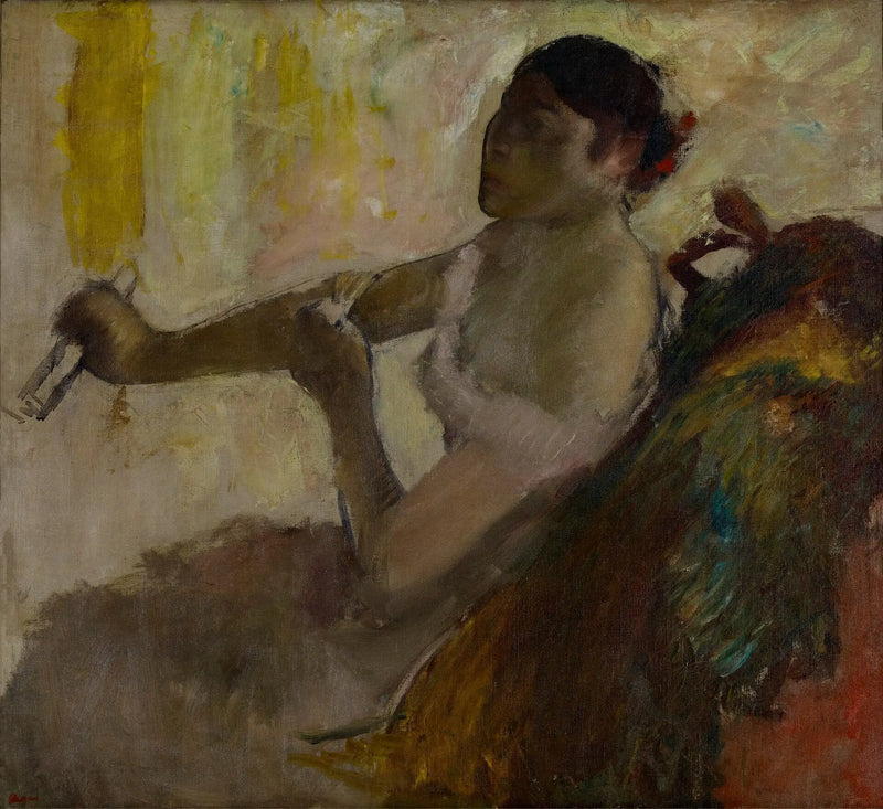 Portrait of Mlle Rose Caron - Edgar Degas