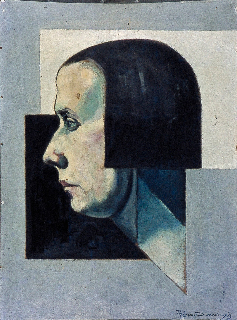 Portrait de Nelly van Doesburg (1899-1975) - Theo van Doesburg
