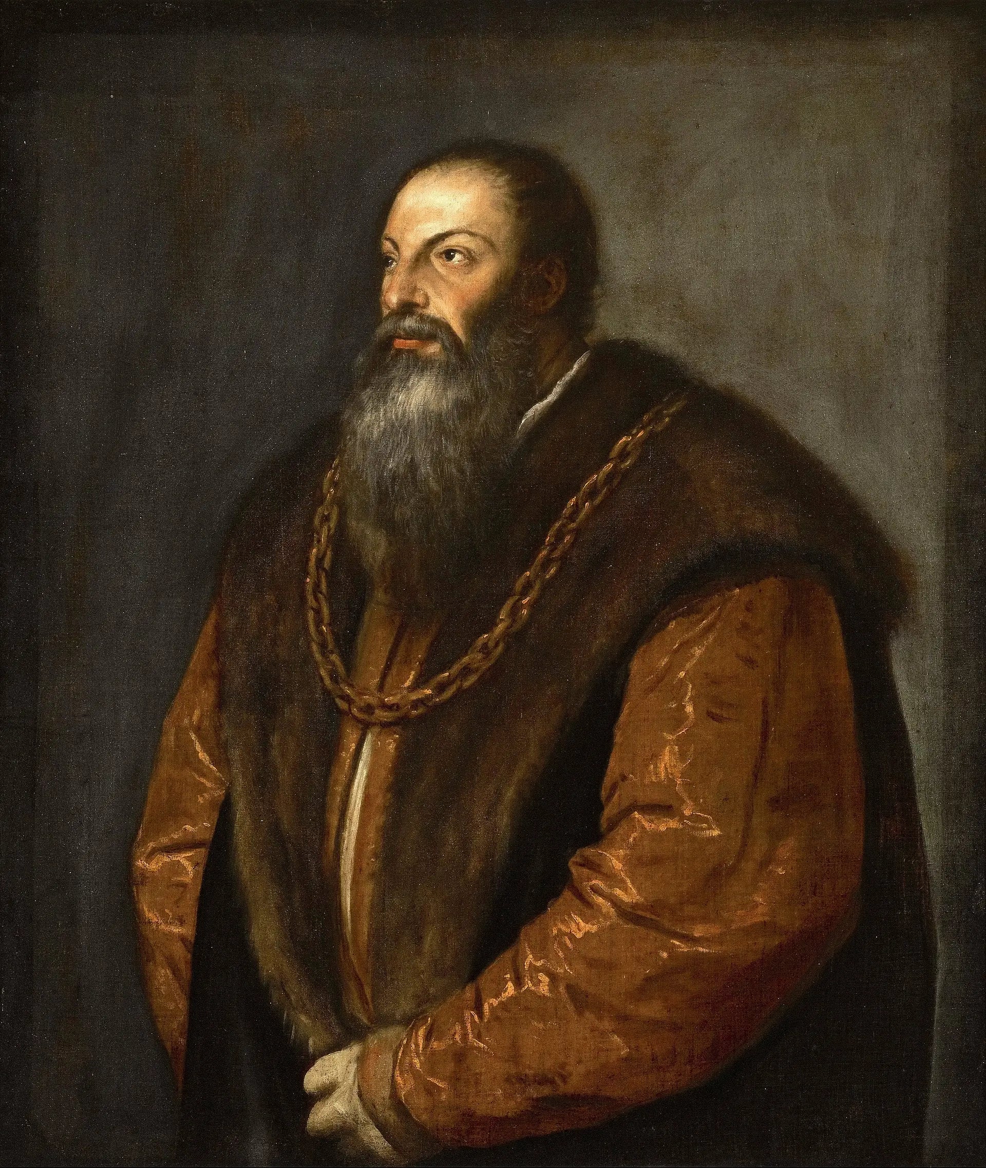 Portrait de Pietro Aretino - Titian - Alpha Reproduction